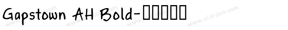 Gapstown AH Bold字体转换